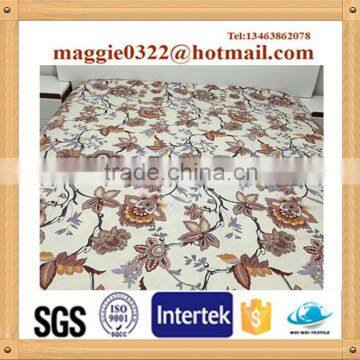 wholesale cheap polyester/cotton custom printed fabric for making bed sheets