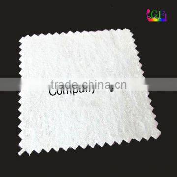 Custom company logo white jewelry cleaning cloth