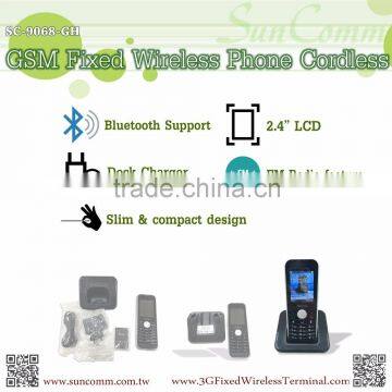 Bluetooth Optional Cheapest 1 Sim GSM Cordless Telephone Handset SC-9068-GH photo-4