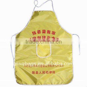 glossy laminated plastic apron