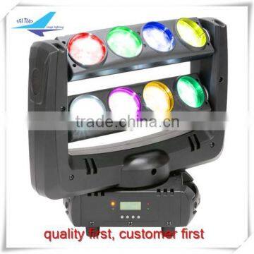 hot new products RGBW 8*10w LED spider sharpy beam moving head light