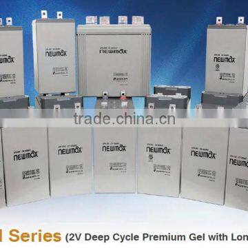 Newmax 2V 2000 ah OPZV Deep Cycle Gel Battery