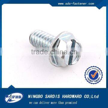 Carbon Steel DIN6921 Hex Flange Head Machine Bolts With Serration photo-2