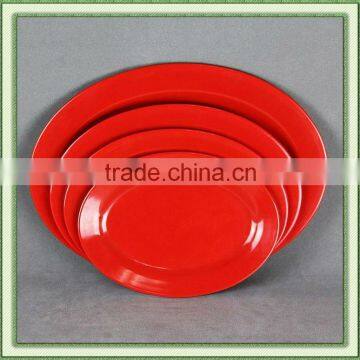 oval Melamine shape plate