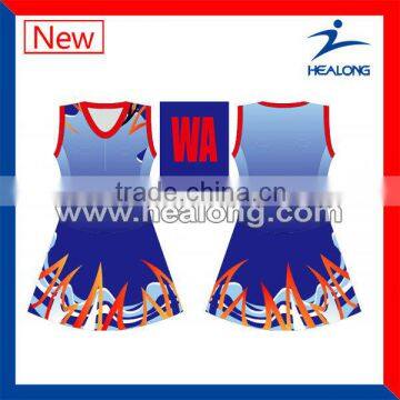 custom sexy good quality netball jersey and dress