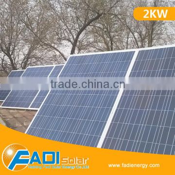 2KW Off Grid Solar Power System, Solar Kit System for Portable Generator System (FD-OFF/PSS-2KW)