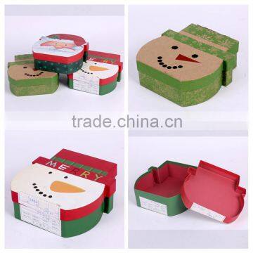 Round Empty Decorative Christmas Gift Box photo-6