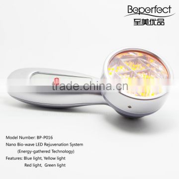 Trade assurance 4 in 1 Bio light red and blue light therapy skin whitening for home use beauty device