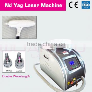 tattoo/freckle removal 1064nm 532nm portable nd yag