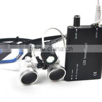 2.5X 3.5X Magnification Dentist Surgical Medical Binocular Dental Loupes With LED HeadLight Lamp photo-4