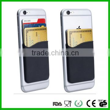 Silicon material Mobile phone case with business card holder