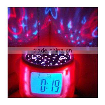 Novelty Promotional Item Gift Android Robots DIY Music Led Star Light Projecting Alarm Clock,digital Clocks photo-5