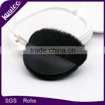 Free Sample High quality Black animal hair mini compact brush