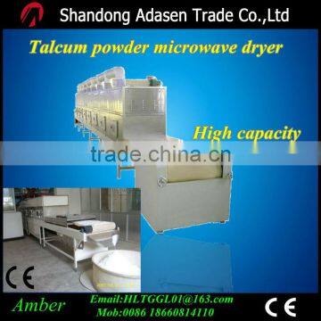 High capacity Tunnel belt Microwave Chemical Products Drying Equipment/Talcum powder processing machine/Talcum powder sterilizer