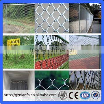 Football ground fence Diamond mesh/Chain Link sports court fence(Guangzhou Factory)