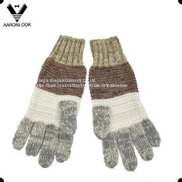 Trendy Unisex Colorful Stripe Pattern 3PC Knit Winter Set photo-2