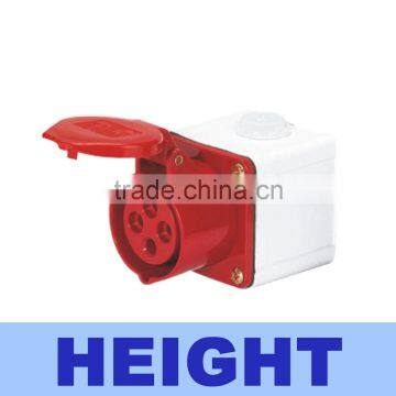 3 pin electric power male and female industrial plug and socket HT-114F HT-124F