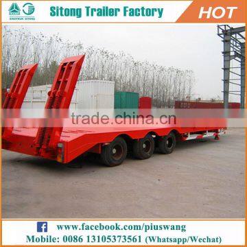 Inexpensive Lowboy Trailer Height 60-100 Tons For Construction Machinery Low Bed Truck Trailer photo-4