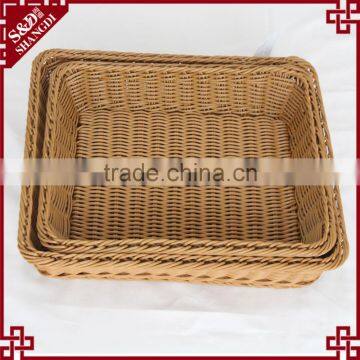 Woven Bread Basket / Plastic Food Basket photo-2