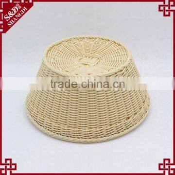 Wholesale Custom Made Round Fruit Basket Beige Color Bulk Wicker Baskets photo-3