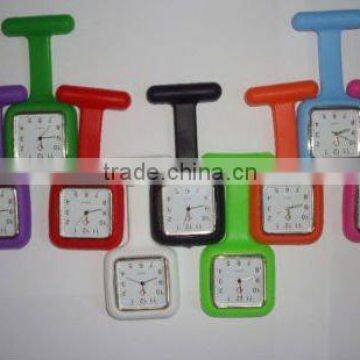 Free sample Unique Square Silicone Nurse Watch