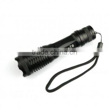 XML-T6 rechargeable zoom flashlight LED torch flashlight tactical flashlight