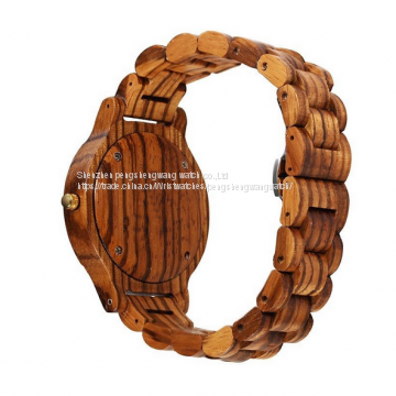 Wholesale Western Gift Set Quartz Wrist Watch Wooden photo-3