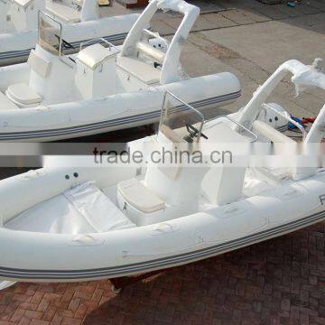 China CE Approved 5.2m Rigid Hull Fiberglass Inflatable Boat photo-3