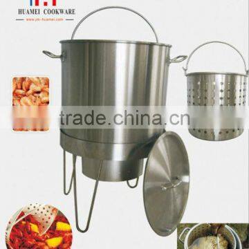 Industrial Large Stainless Steel Cooking Pots For Crab and Crayfish photo-2
