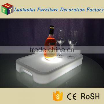 Disco and Night Club Use 16 Color Changed Led Bar Wine Tray With Remote Cotrol