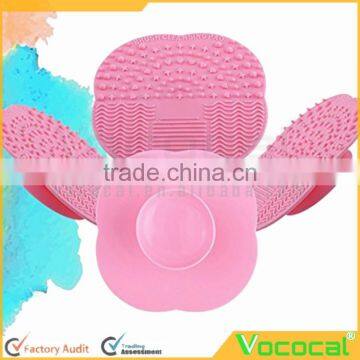 Cosmetic Brush Cleaning Tool Suction Cup Pad Silicone Makeup Brush Cleaner photo-3