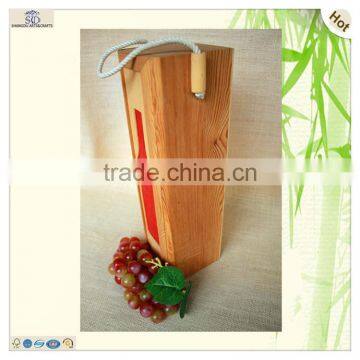 Modern Design Pattern Slid Single Bottle Wine Box photo-4