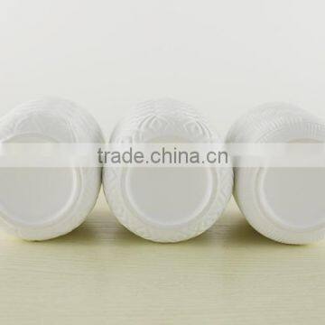 Custom Design Emboss Ceramic Candle Holder,tea Light Candlestick photo-4