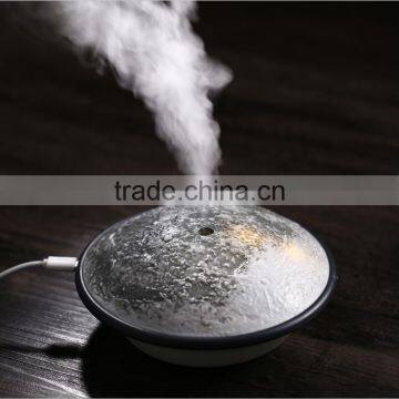 2017 Latest Cool Mist Moon Air Humidifier, USB Rechargeable Decorative Night Light Moon Mist Humidifer photo-2