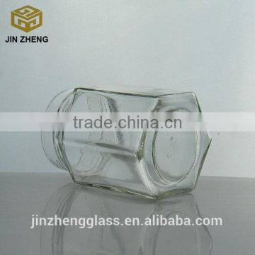 125ML HEXAGONAL GLASS JAR JAM HONEY CHUTNEY WITH LIDS