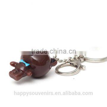 Lovely Brown Bear Custom Keychain photo-2