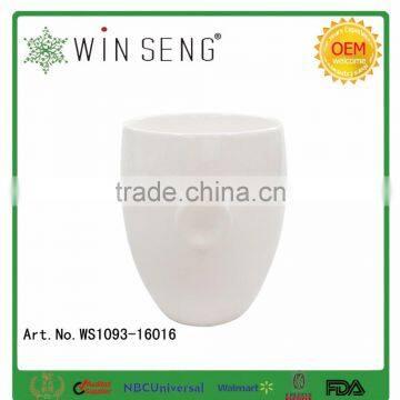 Plain White Coffee Mug, Stoneware Mug, Ceramic Cup photo-3