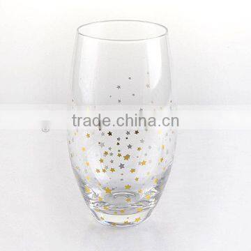 High Quality Wine Glass Set With Star Decal photo-6