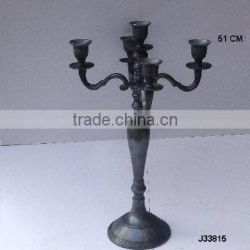 Wash Gery finish Cast Aluminium candelabra other finish available