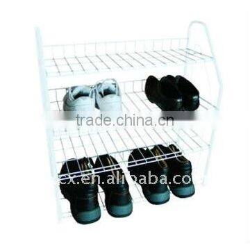 H1308 4 Tier wire shoe rack