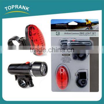 Hot Selling Water Resistant Super Bright Led Bicycle Taillight And Headlight Set