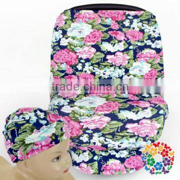 Elegant Car Seat Cover For Baby Flower Baby Winter Hat Set Washable Car Seat Cover