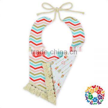Forest Fox Print U Shape Newborn Toddler Baby Bandana Drool Bibs With Tassel photo-5