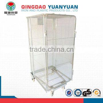 Storage security logistics trolley cage pallet wire roll container