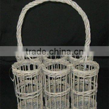 durable willow wine basket