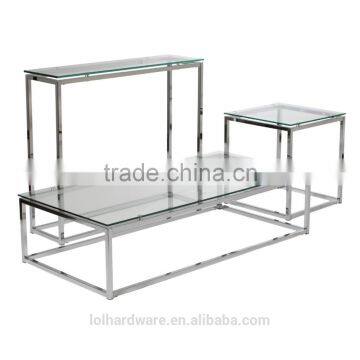 Factory Price Euro Style Metal Chrome Base Side Table, Coffee Table photo-2