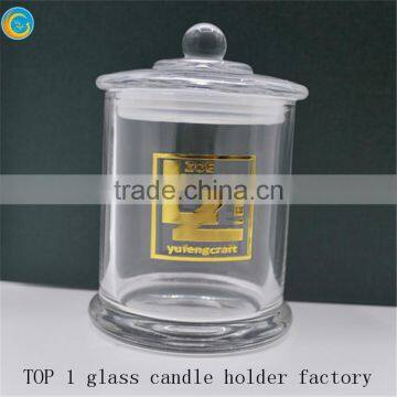Transparent glass honey jars