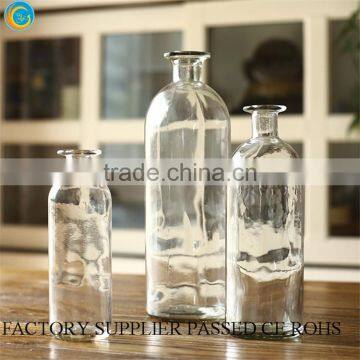 clear flower bottle vase