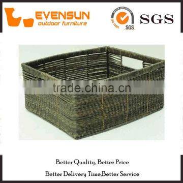 Room Use Cube Wicker Basket Box Wicker Furniture