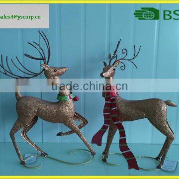 Christmas Deer Primitive Loverly Deer Head Christmas Ornaments Home Decor